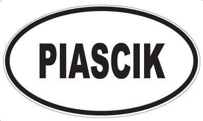 PIASCIK - Oval Sticker