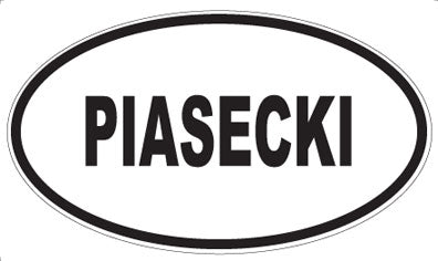 PIASECKI - Oval Sticker