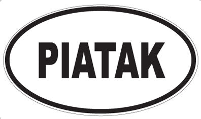 PIATAK - Oval Sticker