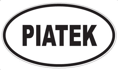 PIATEK - Oval Sticker