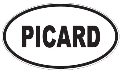 PICARD - Oval Sticker
