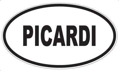 PICARDI - Oval Sticker