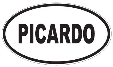 PICARDO - Oval Sticker