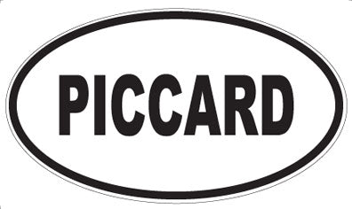 PICCARD - Oval Sticker