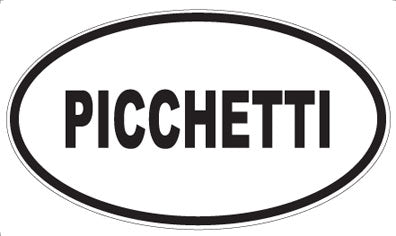PICCHETTI - Oval Sticker