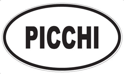 PICCHI - Oval Sticker