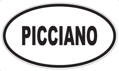 PICCIANO - Oval Sticker