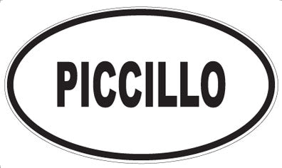 PICCILLO - Oval Sticker