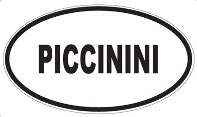 PICCININI - Oval Sticker