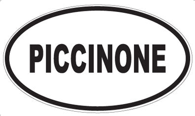 PICCINONE - Oval Sticker