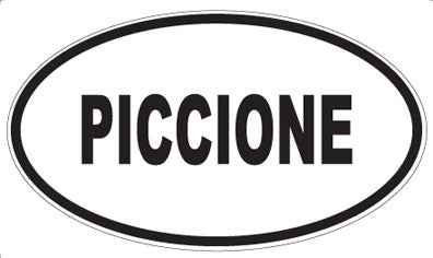 PICCIONE - Oval Sticker