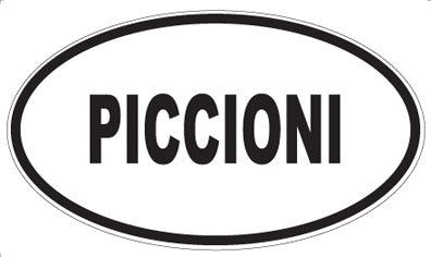 PICCIONI - Oval Sticker