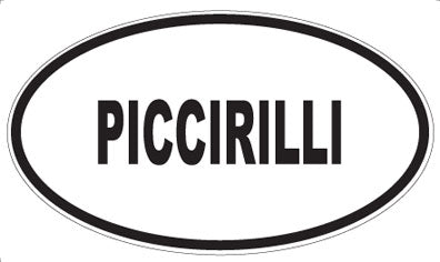 PICCIRILLI - Oval Sticker