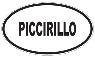 PICCIRILLO - Oval Sticker