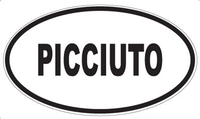 PICCIUTO - Oval Sticker