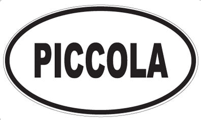 PICCOLA - Oval Sticker