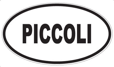 PICCOLI - Oval Sticker