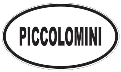 PICCOLOMINI - Oval Sticker