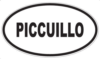PICCUILLO - Oval Sticker