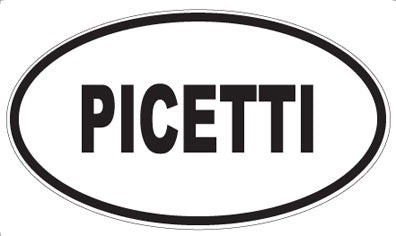 PICETTI - Oval Sticker