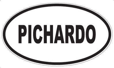 PICHARDO - Oval Magnet