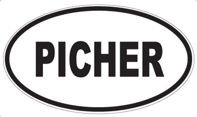 PICHER - Oval Sticker