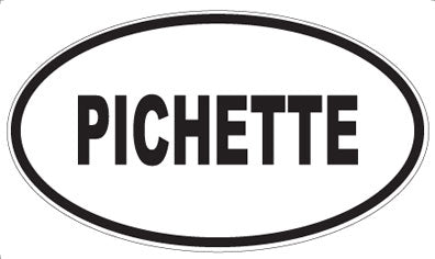 PICHETTE - Oval Sticker