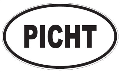 PICHT - Oval Sticker