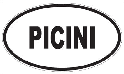 PICINI - Oval Sticker