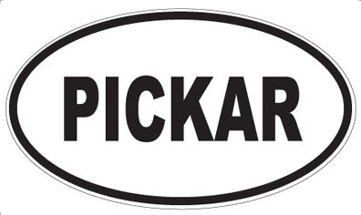 PICKAR - Oval Sticker