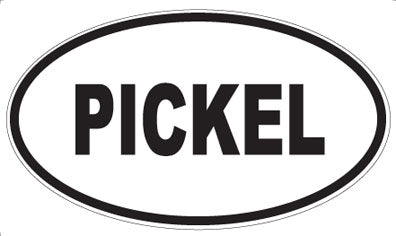 PICKEL - Oval Sticker