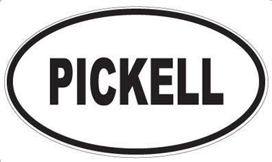 PICKELL - Oval Sticker