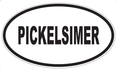 PICKELSIMER - Oval Sticker