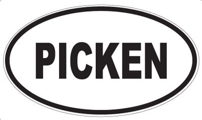 PICKEN - Oval Sticker