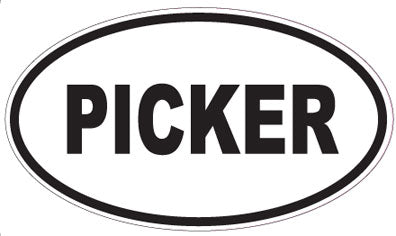 PICKER - Oval Sticker