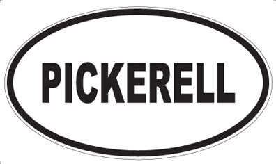 PICKERELL - Oval Sticker