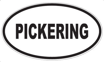 PICKERING - Oval Sticker