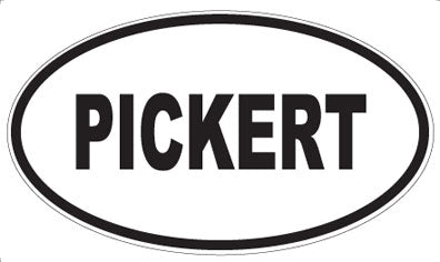 PICKERT - Oval Sticker