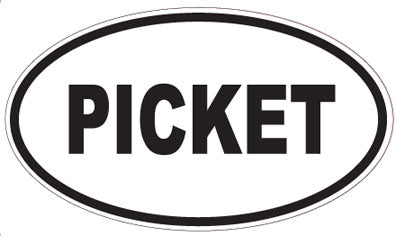 PICKET - Oval Sticker