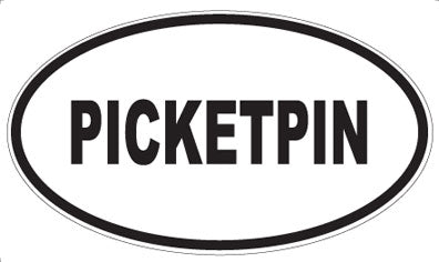 PICKETPIN - Oval Sticker