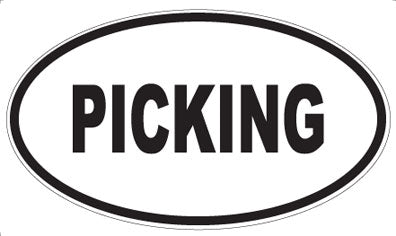 PICKING - Oval Sticker