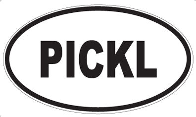 PICKL - Oval Sticker
