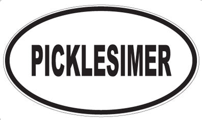 PICKLESIMER - Oval Sticker