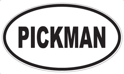 PICKMAN - Oval Sticker