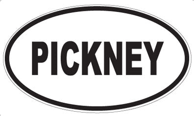 PICKNEY - Oval Sticker