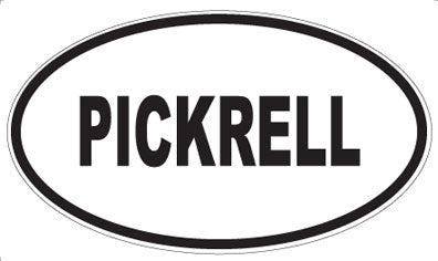 PICKRELL - Oval Sticker