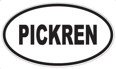 PICKREN - Oval Sticker