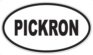 PICKRON - Oval Sticker