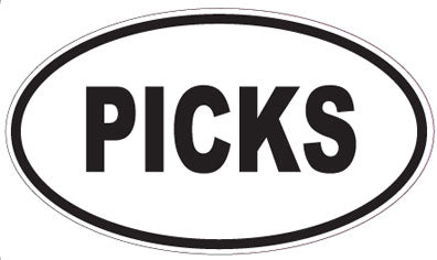 PICKS - Oval Magnet