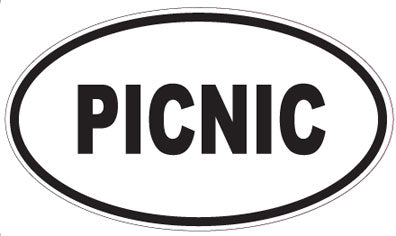 PICNIC - Oval Sticker